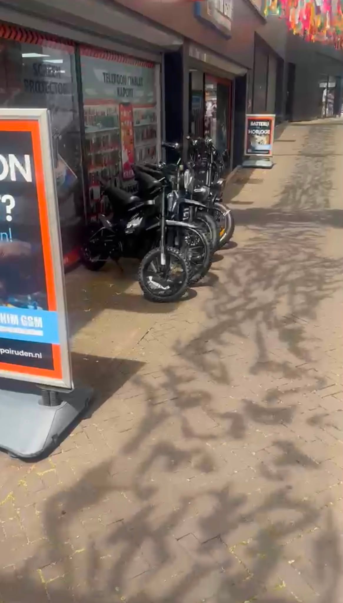 Fatbikes voor de winkel in Uden